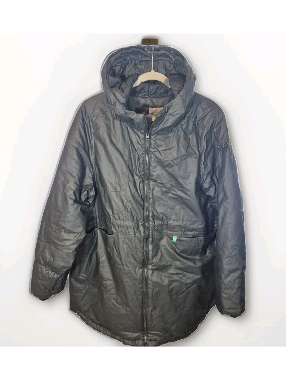 Modern Eternity Women's XL Sofia Waxed Shell 3 in 1 Maternity Parka Jacket